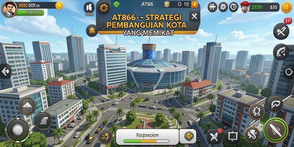Tampilan gameplay AT866 yang mengasyikkan dan penuh strategi.