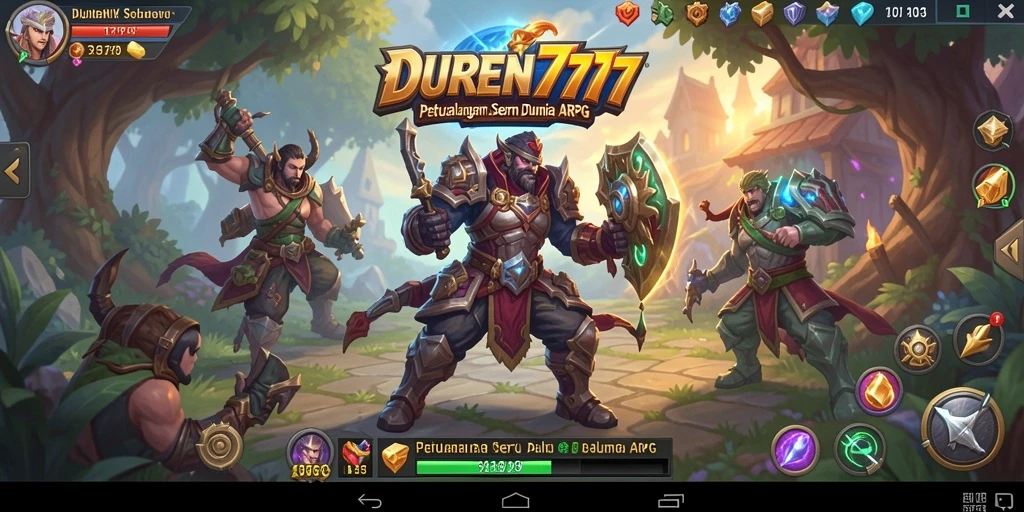 Tampilan gameplay ARPG DUREN777 dengan aksi seru dan petualangan mendebarkan.