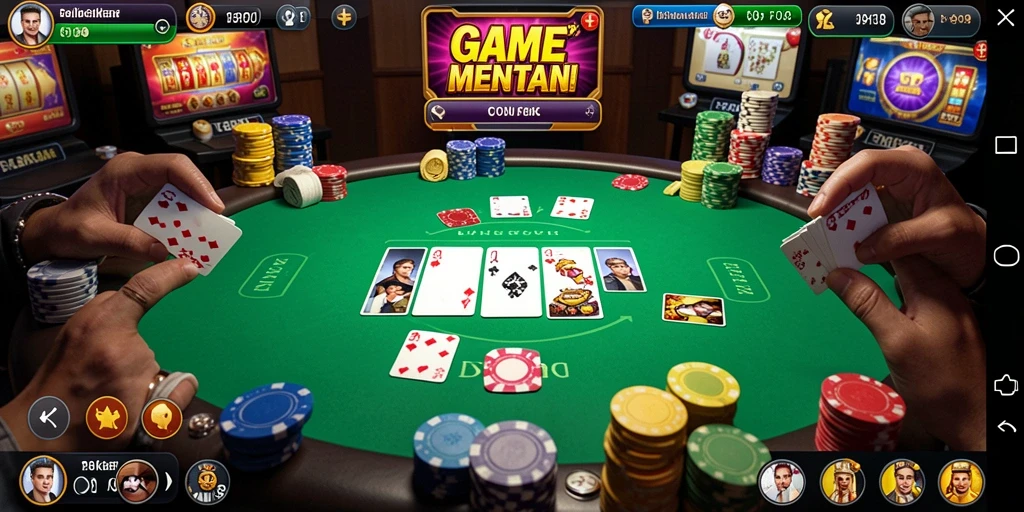 Tampilan gameplay F08 yang seru dan menantang di Poker.