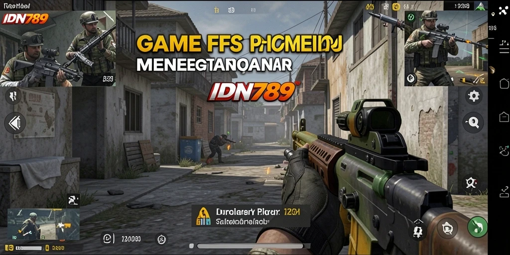 Screenshot menampilkan aksi menegangkan dalam gameplay IDN789.