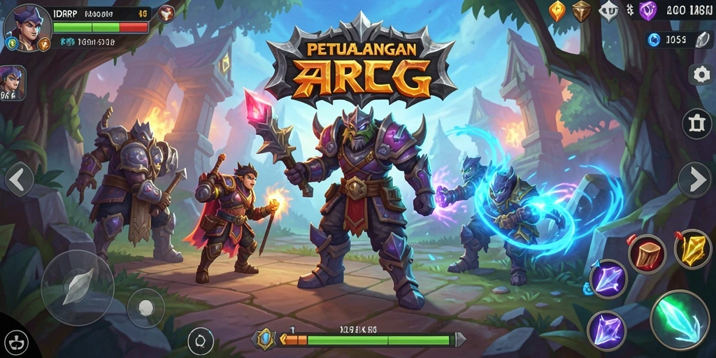 Gameplay ARPG yang mengasyikkan dengan aksi seru.