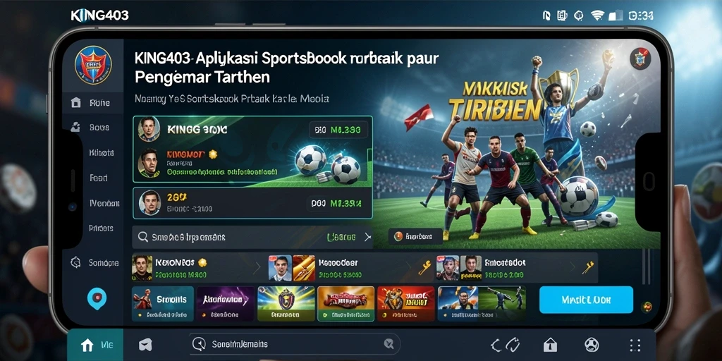 Tampilan gameplay menarik dan interaktif pada aplikasi Sportsbook.