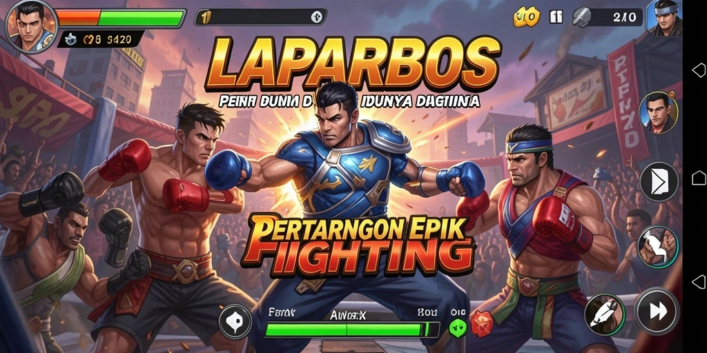 Tangkapan layar menampilkan aksi pertarungan seru di LAPARBOS.