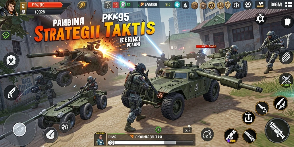 Tampilan gameplay menarik dengan interaksi strategis di PK95.