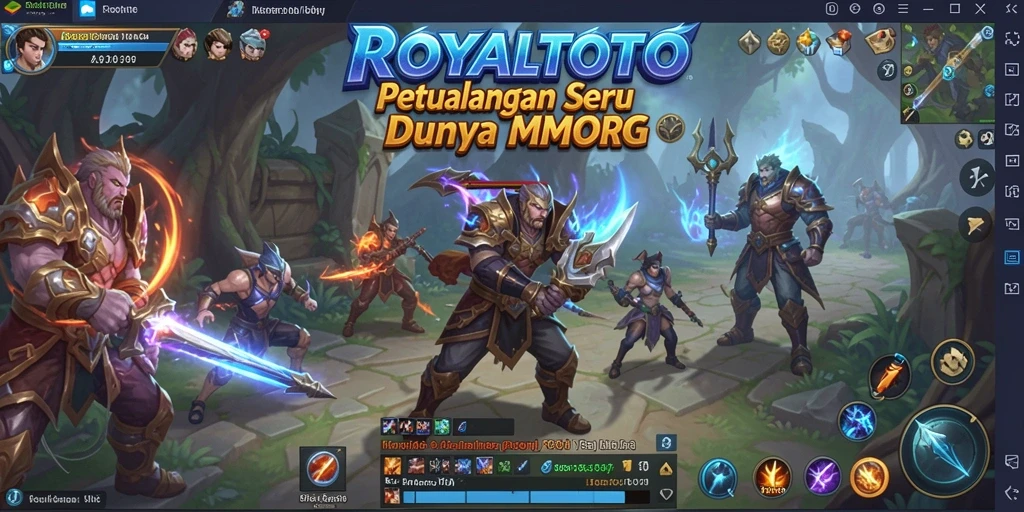 Tampak gameplay seru dalam dunia ROYALTOTO yang luas.