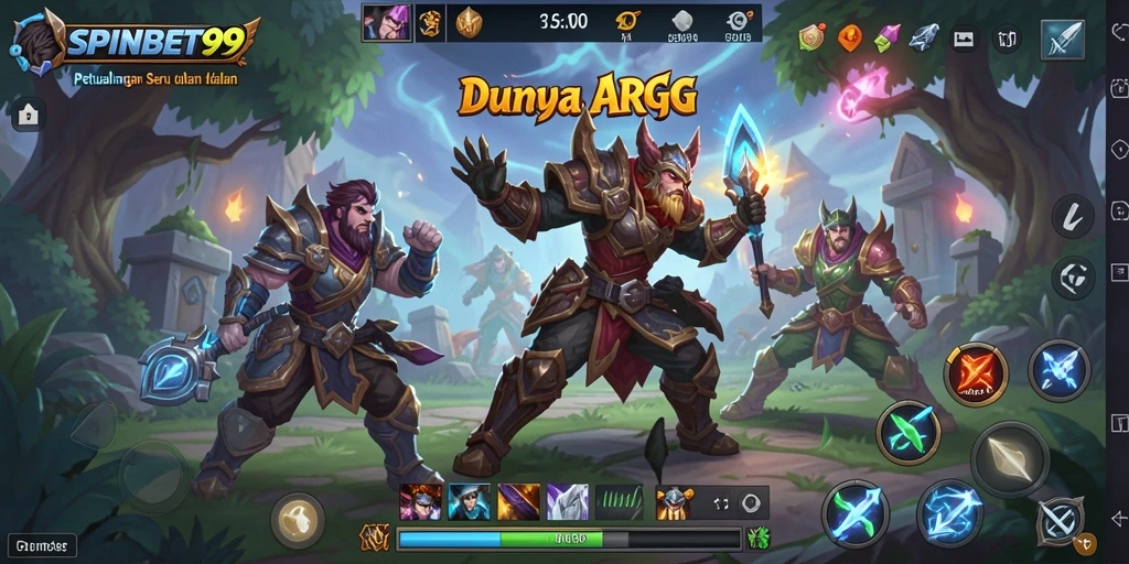 Tampilan menarik dari gameplay ARPG SPINBET99 yang penuh aksi.