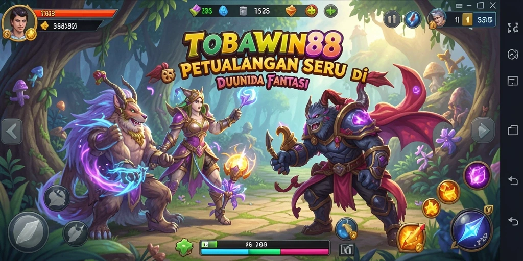 Screenshot TOBAWIN88 menampilkan momen mendebarkan dalam gameplay petualangan.