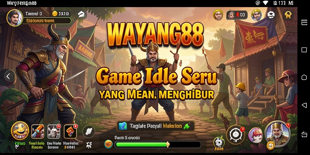 Tampilan menarik dari gameplay <strong>WAYANG88</strong> yang menonjolkan karakter unik.