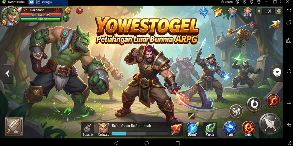 Gameplay seru YOWESTOGEL dengan aksi pertarungan yang intens.